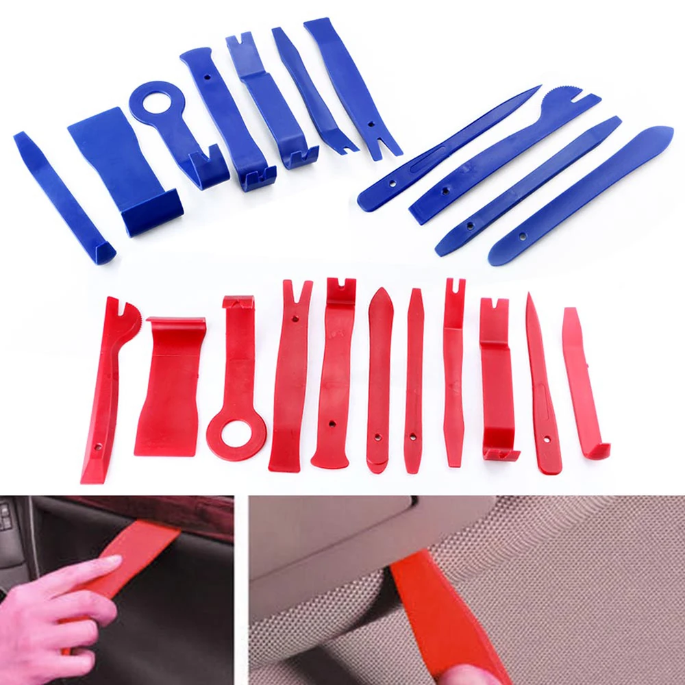11 шт./компл. дверей автомашин Пластик планки Панель Даш снятие Установка набор инструментов Съемник элементов инструменты