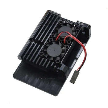 

Protective Case for Raspberry Pi 4B 4B+ Protective Shell Metal Case Aluminum Alloy Cover with/no Fans Built-in Thermal Column