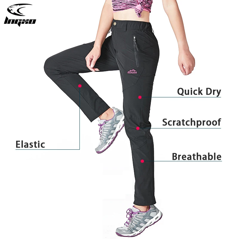Women's Quick Dry Waterproof Hiking Pants - Lightweight, Windproof With Multiple Pockets