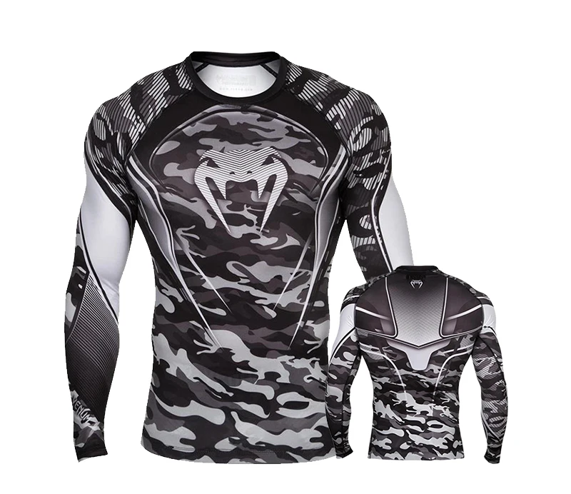 

New Boxing Set Compression Jersey Pants 3D orangutan Print Rashguard Kickboxing Tight T-shirts Pants Muay Thai MMA Fightwear