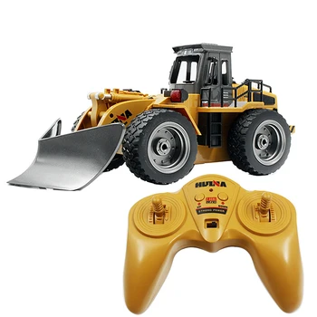 

HUINA 1586 Engineering Vehicle 1:18 Electric Remote Control Alloy 6CH Die-Cast Alloy Remote Control Snowplough Engineering Truck