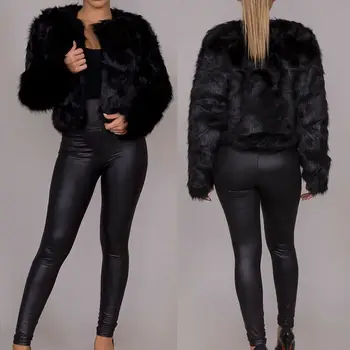 

Women Casual PU Leather Pants Hip Push Up Workout Stretch Leggings Trousers Autumn Fashion Sexy Slim Clubwear Lady Warm Pants