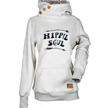 Новая Толстовка Женская водолазка с 3 кнопками тонкий длинный рукав пэчворк карман толстовки Верхняя одежда Топы зимние уличные пуловеры