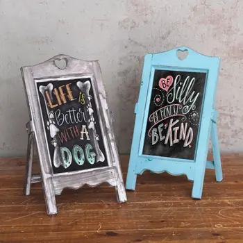 

Wooden Desktop Memo Message Blackboard Chalkboard Easel Restaurant Restaurant