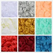  500pcs Gold Silver Silk Rose Petals 9 Colors Artificial Silk Flower Petals Wedding Birthday Party Decoration Confetti Petals 