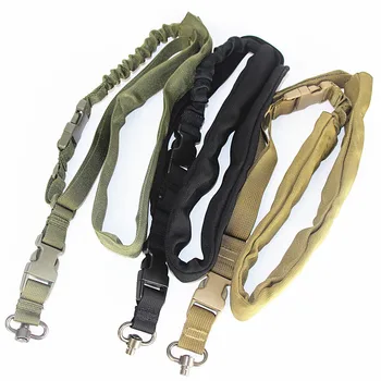 

Tactical One Single Point Gun Sling Airsoft Rifle Bungee Sling Strap Military Hunting Outdoor Universal Gun Strap Heavy Duty