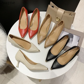 

High Heels Spring Thin Heels Wild Pointed Single Shoes Shallow Mouth Career Work Shoes Fashion Party Womens Shoes Elegant Pumps