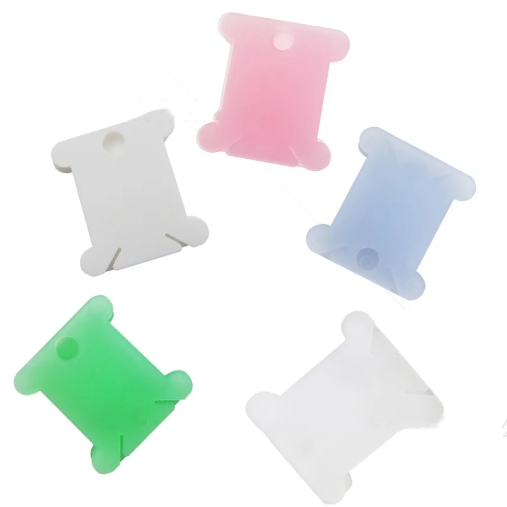 

Cross Stitch Stand Bobbin Sewing Thread 50 Pcs Thread Organizer Sewing Tools Accessory Embroidery Holder Winding Plate Board