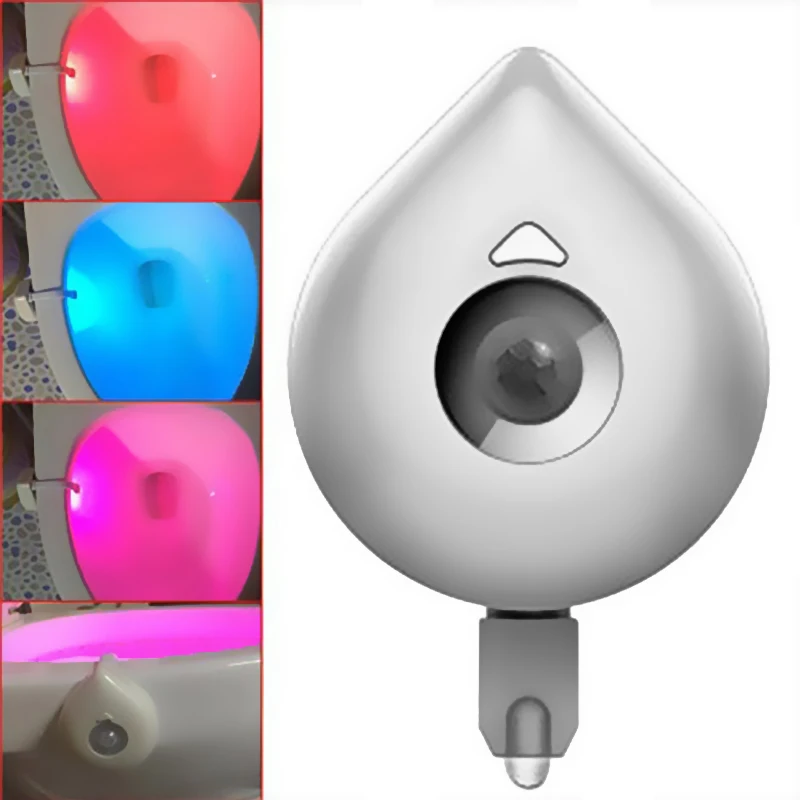 Светодиодный Туалет ночника 8 цветов Smart движения PIR Сенсор LED сиденье для унитаза