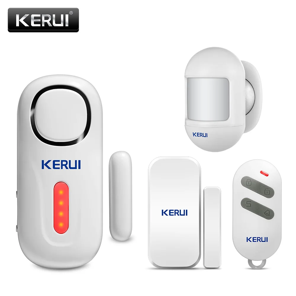Беспроводная система охранной сигнализации KERUI 120 дБ с датчиком защиты дверей и