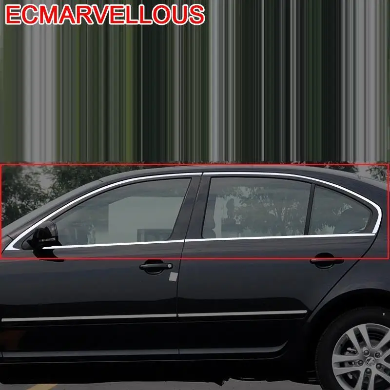 Декоративные Чехлы на окна автомобиля 07 08 09 10 11 12 13 14 15 для Skoda Octavia|Хромирование| |