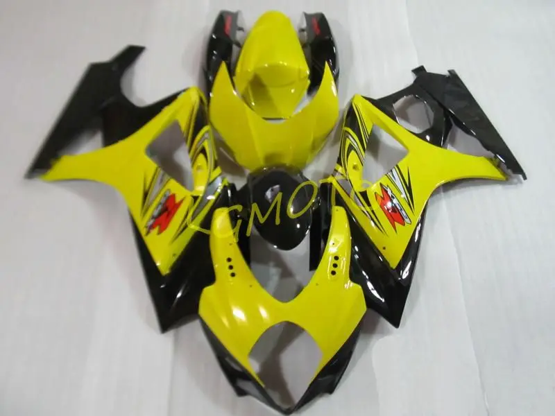 Горячая Распродажа инъекции кузова для Suzuki GSXR1000 GSXR 1000 2007 2008 07 08 желто-черные