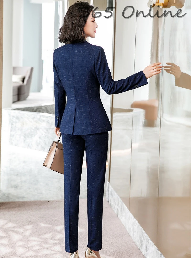 Formal Uniform Designs Pantsuits High Quality Fabric Women