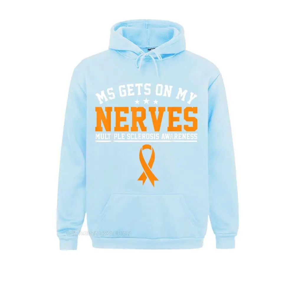 thumbnail image 1 of La esclerosis múltiple me pone de los nervios Cupones para camisetas de concienciación sobre la EM Sudaderas para mujer Sudaderas con capucha alocadas Ropa deportiva cómoda, 1 of 5