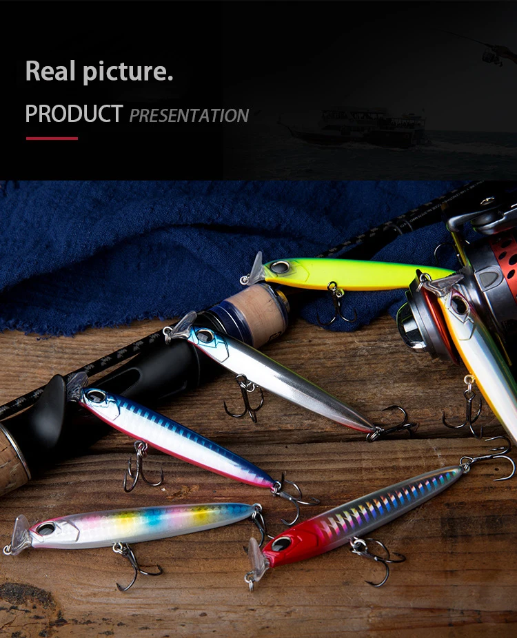 Ракета приманка гольян карандаш lures7.5cm13g 8.5cm17g/23 г тонущие наживки, искусственная наживка палочка приманки для рыбной ловли морских птиц bluefish bonito