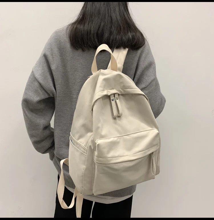 Everyday Backpack Canvas Women Backpack Anti-theft Shoulder Bag New School Bag For Teenager Girls School Backapck Female