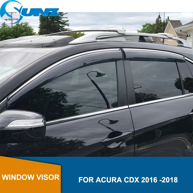 Инъекции боковое окно дефлектор для ACURA CDX Winodow козырек вентиляционные шторы Защита от солнца и дождя Защита от солнца