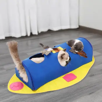 

Fish-shaped Warm Cat Tunnel Collapsible Pet Toy Interactive Wear-resistant Parts