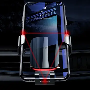 

Baseus Car Phone Holder 360 Rotation Gravity CD Slot Mount Mobile Phone Clip Holder Stand Bracket For 4-6.5 inch Mobile Phone