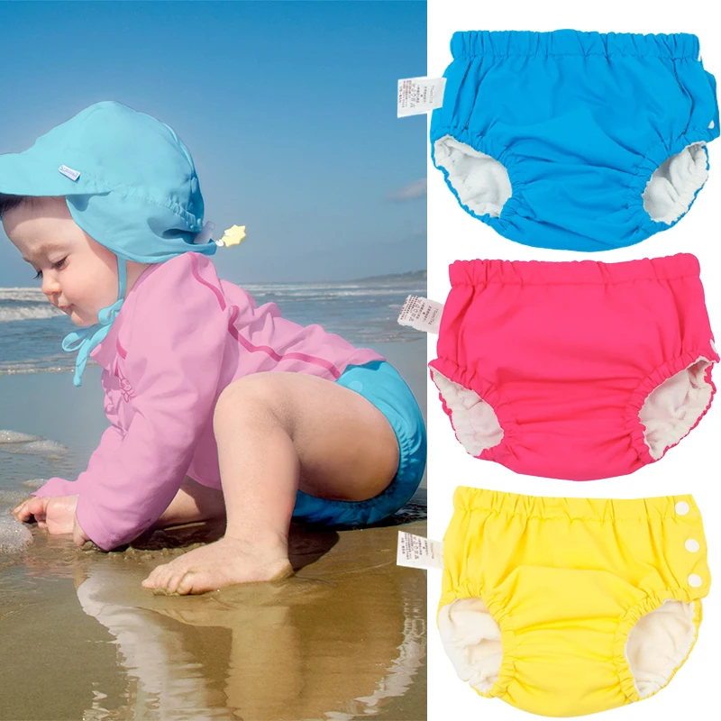 

Washable Reusable diaper Baby Swim Diapers Waterproof Elastic Cloth Diapers Pool training pants Swimming Cover Kids Nappies