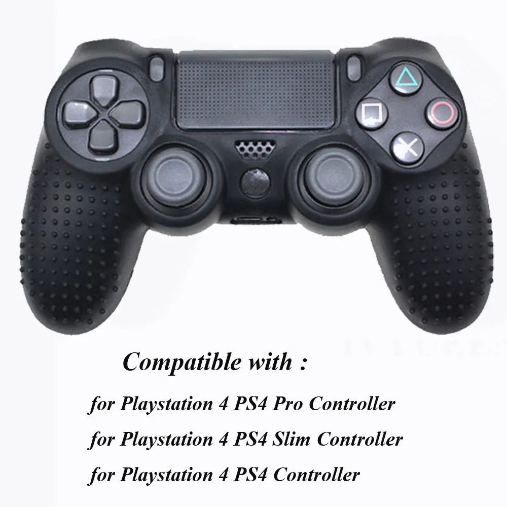 Противоскользящий силиконовый чехол для sony playstation Dualshock 4 PS4 Pro тонкий контроллер Мягкая силиконовая гелевая Резина чехол