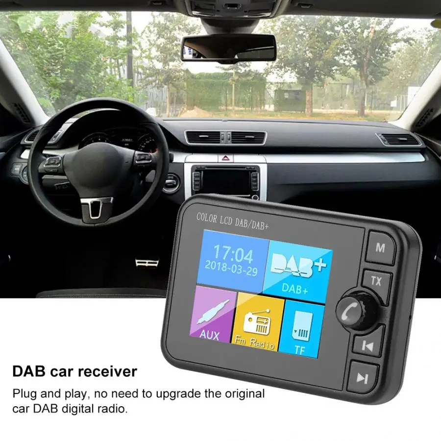 2.4in DAB Автомобильный цифровой радиоприемник Bluetooth с fm-передатчиком AUX BT музыкальный приемник автомобильные аксессуары
