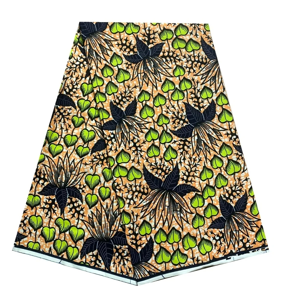 

Hot Sale Guaranteed Veritable African Wax Fabric Cotton Material Nigerian Ankara Block Prints Batik High Quality Sewing Cloth