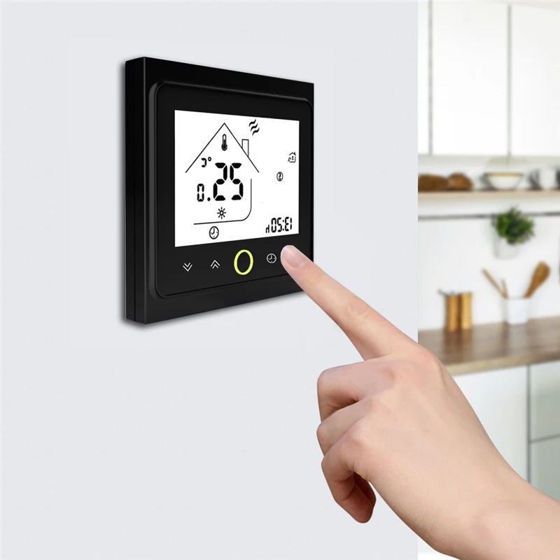 Thermostat Temperature Controller LCD Touch Screen Backlight for Water/gas boiler 3A Weekly Programmable