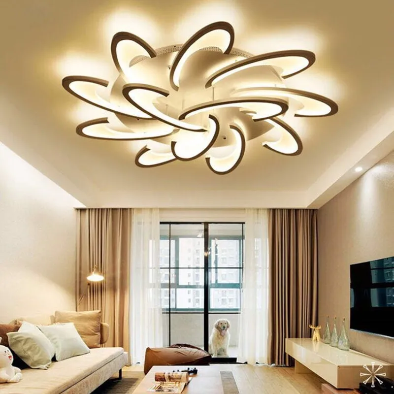 Современный акриловый дизайн Потолочные светильники для спальни гостиной 90 ~ 260 в
