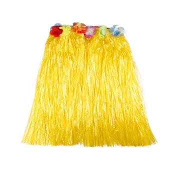 

8PCS/Set Hawaiian Luau Hula Skirts Flower Hula Grass stylish traditional Dresses Party Decoration Colorful