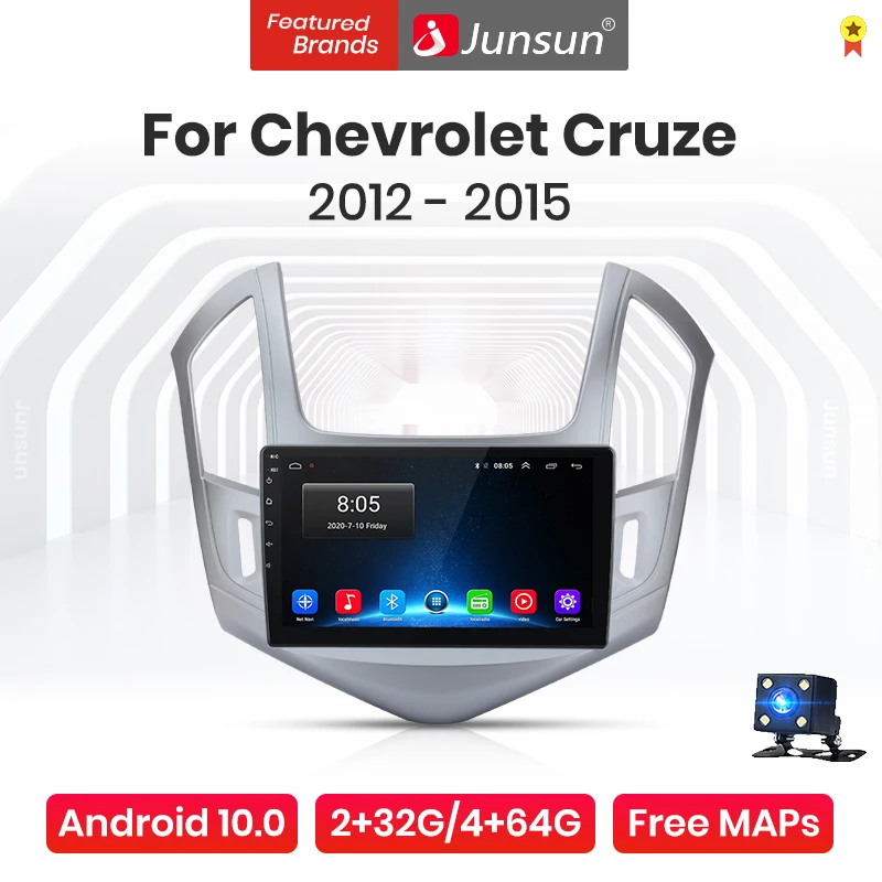 Автомобильный мультимедийный плеер Junsun V1 Pro автомагнитола на Android 10 0 с голосовым