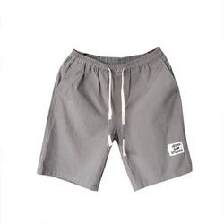 Shorts de plage pour hommes, décontractés, en coton japonais, confortables, respirants, à la mode, pour gymnases, vêtements de marque, été 2021 