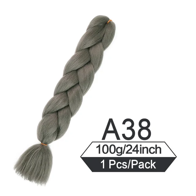 24 Inch Jumbo Braiding Hair Extensions For Box Twist Braid Accessorie Pre Stretched Afro Fake Hair Wholesale Jumbo Crochet Braid T1B/30
