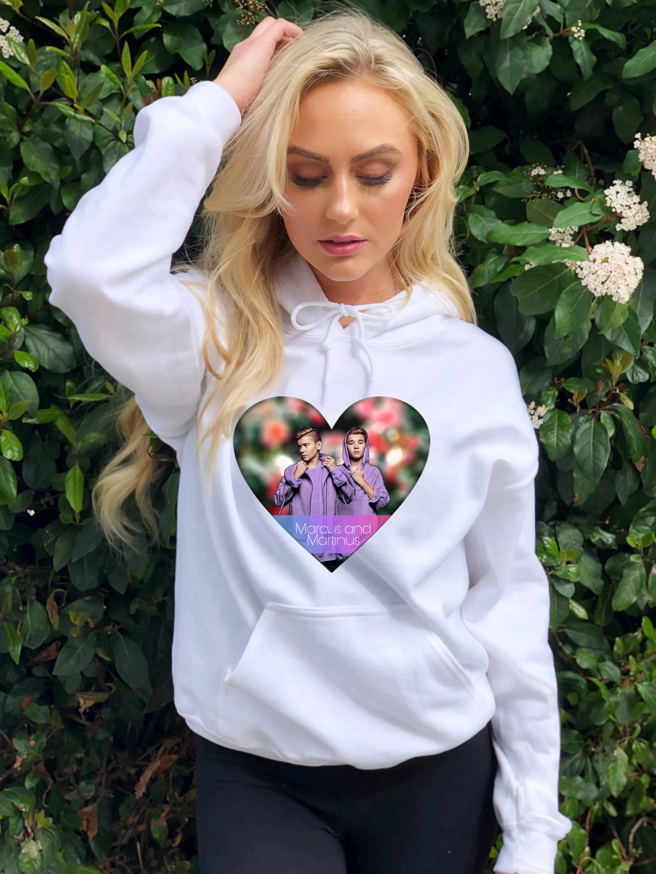 Women Hoodies Harajuku Sweatshirts Marcus and Martinus Hoodie Hip Hop Streetwear Pink Hoodie Outerwear Winter Clothes for Girls