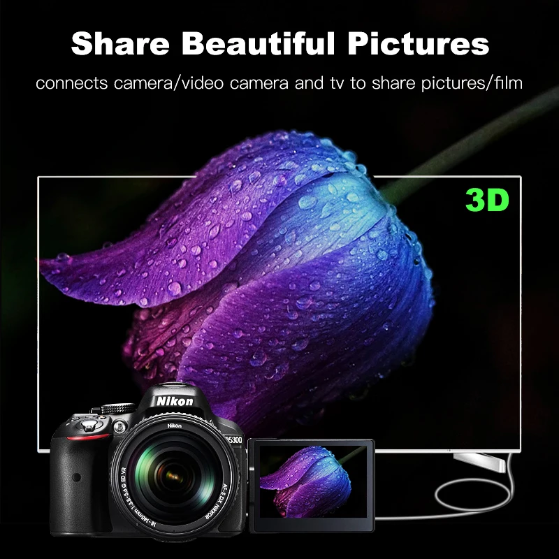Кабель Mini HDMI совместим с 2.0a/b 2 0 1.4a (Ultra HD 4K 3D Full 1080p HDR ARC высокоскоростной|mini hdmi to