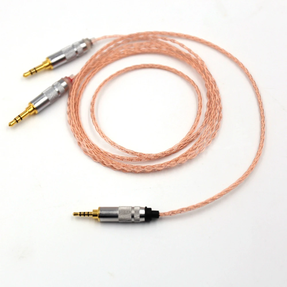 2 5mm TRRS Balanced 8 core Litz braid Headphone Upgrade Cable for MDR Z7 Z7M2 MDR Z1R D600 D7100