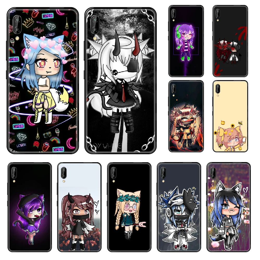 Чехол для телефона с японской игрой Gacha Life Huawei Honor Mate 5 6 7 8 9 10 20 A C X Lite черный чехол