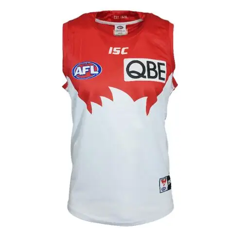 no Print AFL SYDNEY SWANS GUERNSEY домашний трикотаж размер S-3XL - Цвет: no Print