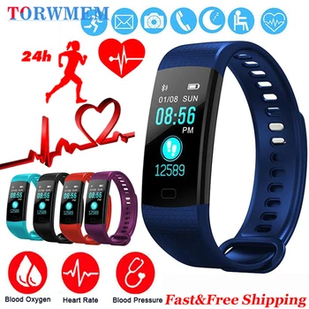 

Y5 Y5C Smart Band Watch Color Screen Wristband Heart Rate Activity Fitness tracker Smart Electronics Bracelet