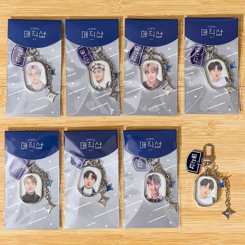 

South Korean Groups K-POP Bangtan Boys Poster LOVE Yourself 5TH Metal chain badge Same Paragraph