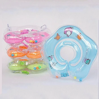 

Infant swimming auxiliary neck ring double layer safety baby floating ring swimming inflatable air bag adjustable lifesaving rin