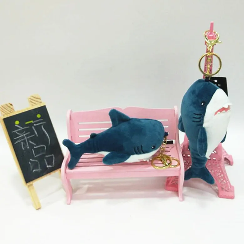 

Creative baby stuffed kawaii shark plush doll pendant cute car keychain bag accessory children's gift