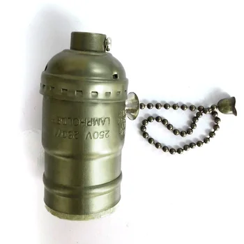 

E27 Aluminum 100-240V Accessory Waterproof Zipper Durable Hanging Vintage Easy Install Lamp Holder