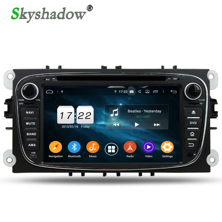 DSP Android 9 0 Восьмиядерный 4 Гб 32 г автомобильный Радио dvd плеер gps карта wifi Bluetooth 2 для