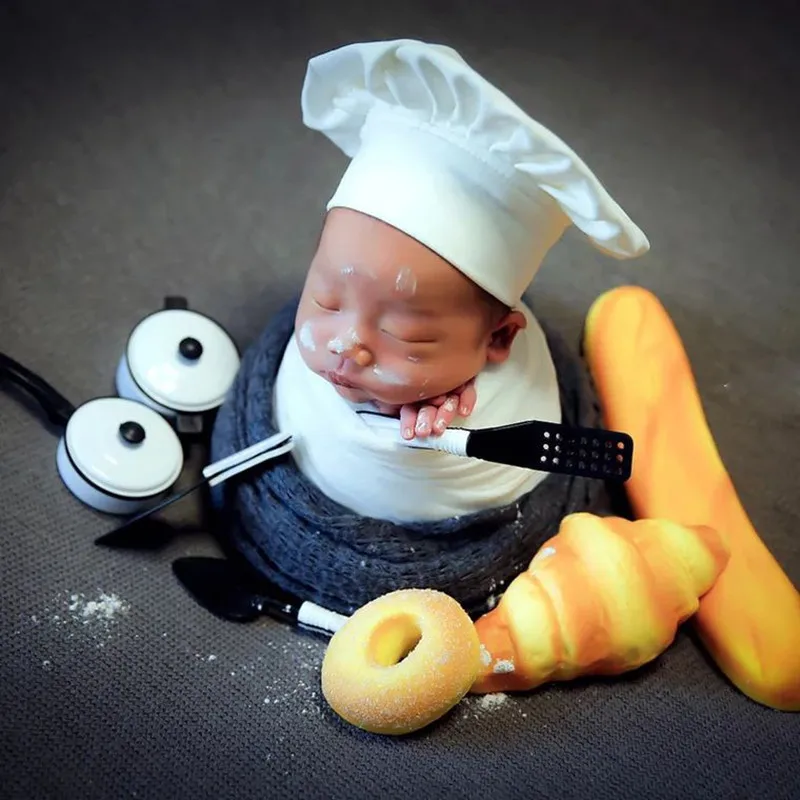 Newborn-8M Детский костюм для фотосъемки для новорожденных девочек и мальчиков студийный костюм для фотосъемки наряд для фотосъемки шляпа