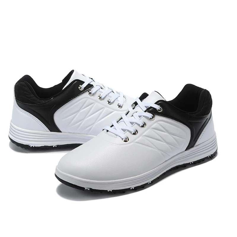 Men Golf Shoes Waterproof Nailless GOLF Shoes Tendon Bottom Lightweight Wear-resistant Breathable Zapatos De Daily Training Shoe