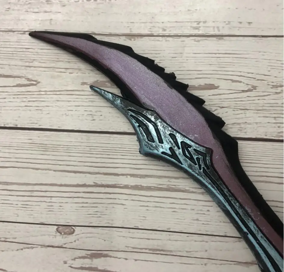 LT 1:1 Косплэй Anti Mage косой из Vyse эльф оружие Рисунок Модель Хэллоуин Опора PU детские
