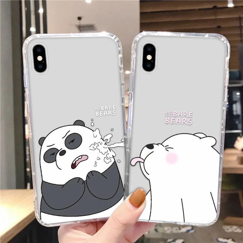 Iphone 11ケースシリコンかわいいクマ高級fundas Iphone12プロマックス12 7 8 Xr Se X Xs 6 6sプラス12ミニカバー Phone Case Covers Aliexpress