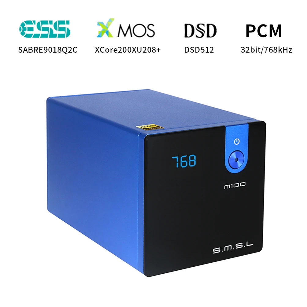 SMSL M100 MKII цифровой USB DAC AK4452 DSD512 32bit/768kHz 106dB оптический SPDIF алюминиевый настольный