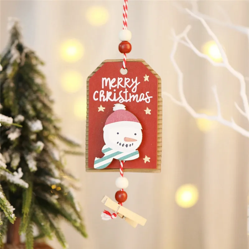 1pc 17cmX7cm B 25 шт. Рождественский календарь 1-25 деревянный Рождественский Адвент-календарь подарочные бирки цифры домашние вечерние рождественские украшения Адвент-календарь - Цвет: 1pc 17cmX7cm B